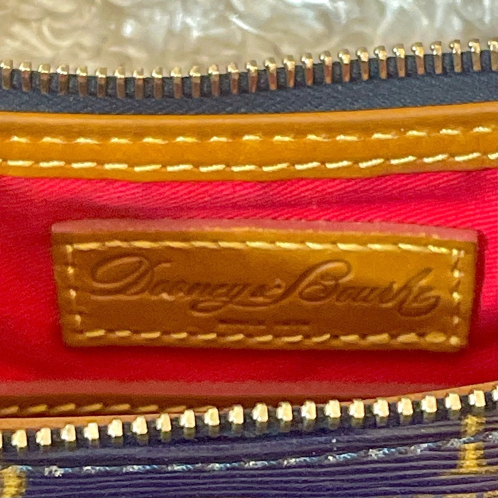 Dooney & Bourke Gold Logo Hobo Shoulder Bag - Picture 10 of 13